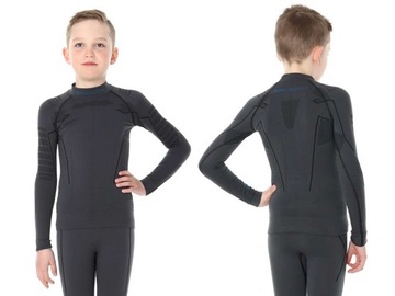 BLUZA junior Brubeck LS13640 THERMO grafit 140/146