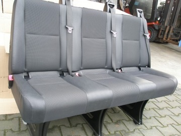 Сиденье VW Crafter, трехсекционное сиденье, скамейка, кожа