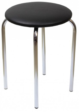 Taboret metalowy czarny Eko. Do kuchni. Gratis