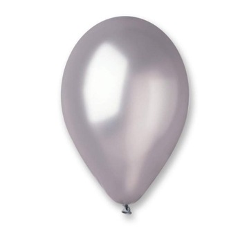 Balony sylwestrowe srebrne 50 szt balony karnawał