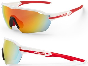 Okulary Rowerowe ACCENT REFLEX - 2 szkła ETUI
