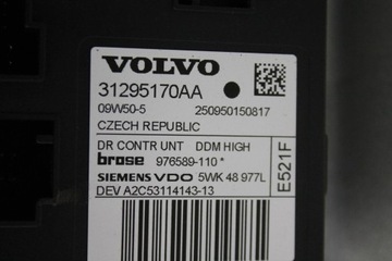 ZVEDÁK MECHANIZMUS OKNO PRAVÝ VOLVO C30 06-12