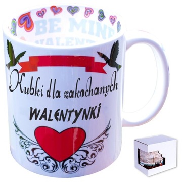 Kubek z nadrukiem na walentynki, dla zakochanych