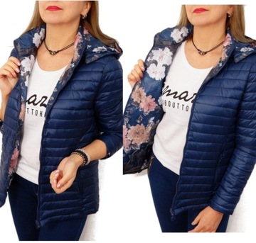 Kurtka Dwustronna Wiosenna Jesienna ALICE 48 4XL