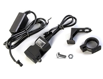 ЗАРЯДНОЕ УСТРОЙСТВО ДЛЯ МОТОЦИКЛА MOTOR QUAD 2x USB 1A + 2.1A