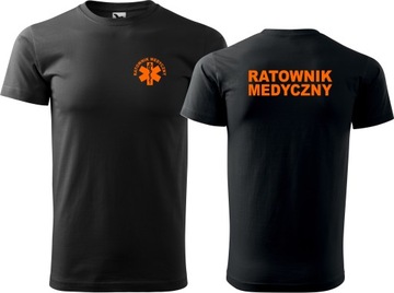Męska koszulka nadruk t-shirt Ratownik Medyczny L