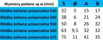 ЧУГУННЫЙ НАВЕСНОЙ ЗАМОК 40 мм, ЗАЩЕЛКА GERDA