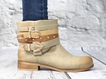 БОТИНКИ ЖЕНСКИЕ БЕЗУТЕПЛЕННЫЕ Слипоны, размер 39