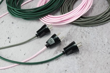 черная вилка 230В 16А LOFT ретро дизайн качество