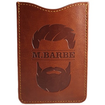 M.BARBE Деревянный гребень для бороды + ЧЕХОЛ