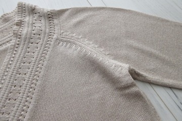 Sweter metalizowana nitka L Reserved +GRATIS złoty