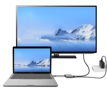 Адаптер 3in1 MHL HUB USB C HDMI 4K адаптер для MacBook Samsung