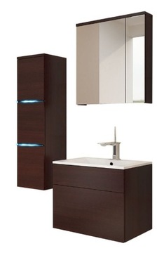 Meble łazienkowe TORRO wenge lustro, szafka