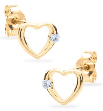 ЗОЛОТЫЕ СЕРЬГИ СЕРДЦЕ ПОСВЯЩЕНИЕ СВЯТОМУ ПРИЧАСТВУ 333