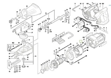 Замок держателя пильного полотна Bosch PSA 900 E