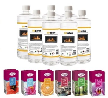 ZESTAW 7L BIOPALIWO bioetanol + 6 olejków do aromaterapii