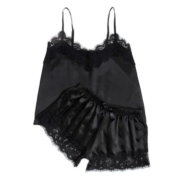 ЧУВСТВЕННАЯ АТЛАСНАЯ ПИЖАМА ШОРТЫ КРУЖЕВНЫЕ ЦВЕТА