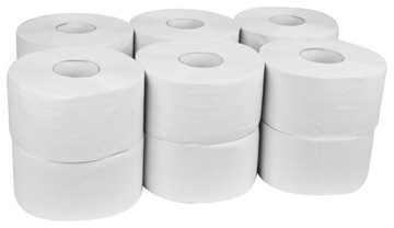 Papier toaletowy Jumbo 65% Makulatura 12 sztuk