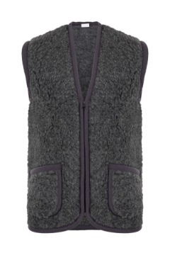 ЖИЛЕТ ШЕРСТЯНОЙ НА МОЛНИИ, МЕРИНО, размер М