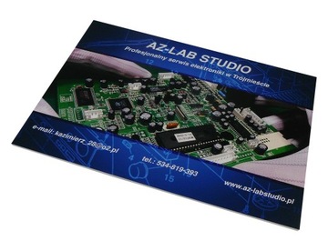 tabliczka reklamowa szyld z nadrukiemUV A5 PCV 3mm