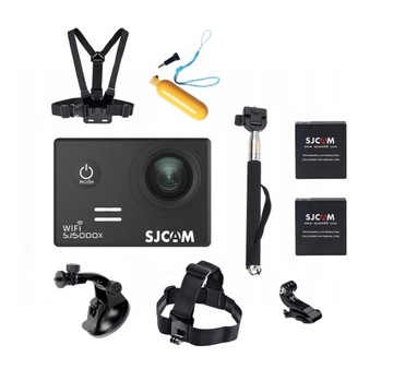 KAMERA SPORTOWA SJCAM SJ5000X 2BAT + AKCESORIA