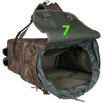Рюкзак Cordura для рыбалки 80 л - Оливковый, Моро