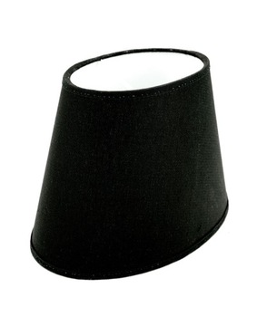 Klosz Abażur Elipsa PCV Czarny 27x43x27 cm