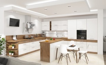 Кухонные шкафы VIGO WHITE GLOSS, WROCŁAW DESIGN
