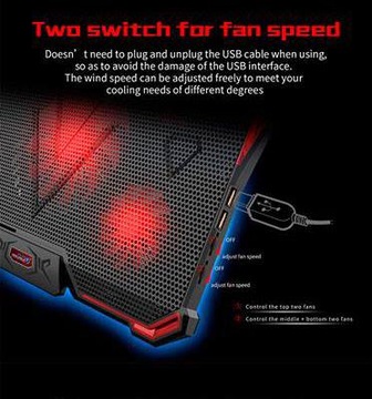 ПОДСТАВКА-ОХЛАЖДАЮЩАЯ ПОДСТАВКА ДЛЯ НОУТБУКА 12–17 ФУТОВ