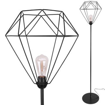 MODNA STOJĄCA LAMPA PODŁOGOWA DRUCIAK LOFT EDISON