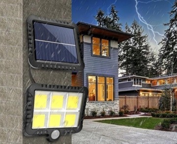 СОЛНЕЧНАЯ ЛАМПА 120 LED С ДАТЧИКОМ ДВИЖЕНИЯ В СУМЕРКАХ