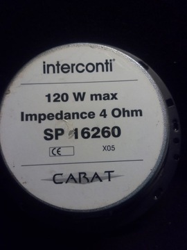 Динамик Interconti Carat 120 Вт SP16260 4 Ом PyG397