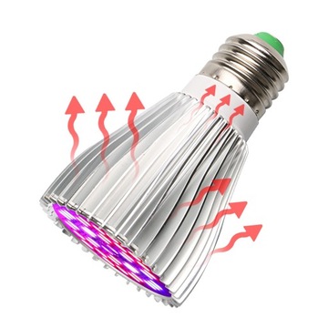 СВЕТОДИОДНАЯ ЛАМПОЧКА ДЛЯ ВЫРАЩИВАНИЯ РАСТЕНИЙ 40ВТ E27