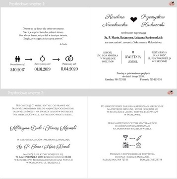 ZAPROSZENIA ŚLUBNE NA ŚLUB KOPERTA RUSTYKALNE BOHO zawiadomienia wesele