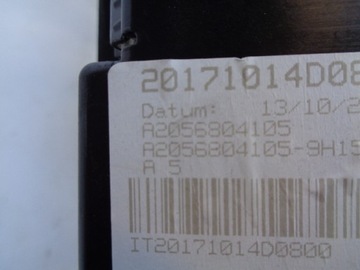 Панель приборов Mercedes C-class W205