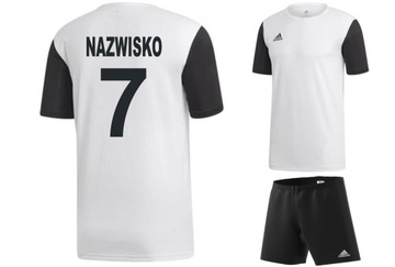 Adidas komplet strój piłkarski z NADRUKIEM M