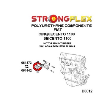 FIAT CINQUECENTO SEICENTO VLOŽKA ULOŽENÍ POLYURETAN