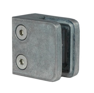UCHWYT DO SZKŁA SZYBY BALUSTRADY ZAMAK 45x45 płask