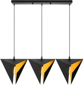 LAMPA WISZĄCA SUFITOWA GEOMETRYCZNA TRÓJKĄTNA LOFT