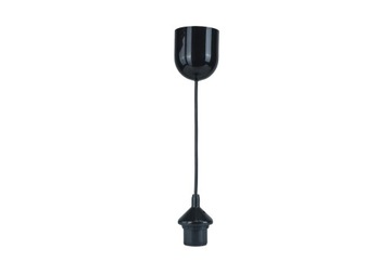 Lampa Zawiesie E27 czarny zwis do kloszy