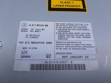 MERCEDES ML W164 CD-ЧЕЙНДЖЕР