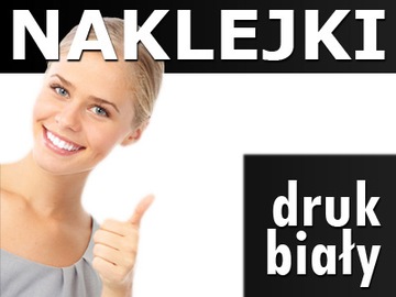 Druk BIAŁY na folii naklejki dow. KSZTAŁT ArtComp