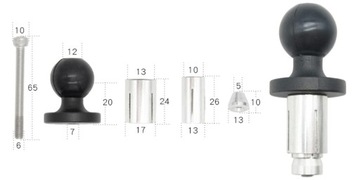 КРЕПЛЕНИЕ КРОНШТЕЙНА К ГОЛОВКЕ ОСИ РАМЫ, ОСЬ ТРУБЫ 1 ДЮЙМ