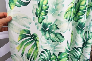 ТКАНЬ ДЛЯ ШТОР ПО ШИРИНЕ ЛИСТЕЙ MONSTERA ПО МЕТРАМ 150 СМ