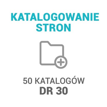 Katalogowanie 50 najlepszych katalogów DR > 20