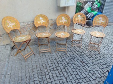 Krzesła,malowane,na taras,ogród,vintage,cena za 1