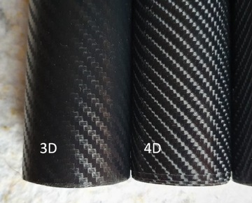 4D Автомобильная фольга Карбон 4D 152x60 Белый 3D