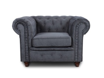 FOTEL CHESTERFIELD Asti w stylu GLAMOUR pikowany