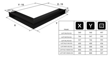 2x КАМИННАЯ УГЛОВАЯ РЕШЕТКА ЛЮФТ 600х400х90 глубина 80