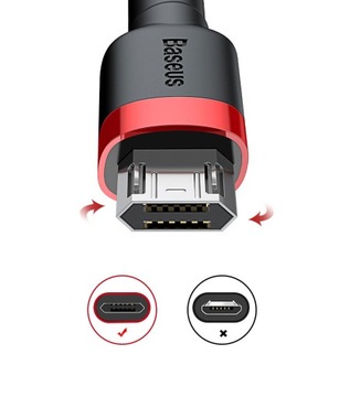 Кабель Baseus Cafule, кабель micro USB QC 3.0 длиной 2 м